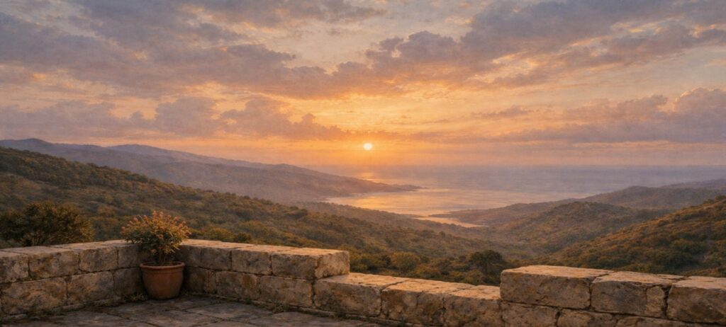 Early Christians gathering quietly at dawn for worship on the first day of the week