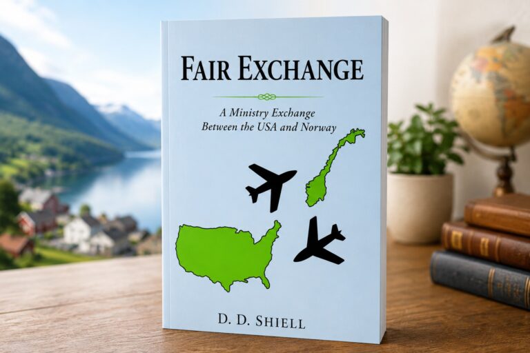 Fair Exchange by D. D. Shiell, a memoir about an American and Norwegian family exchanging homes and lives for a year.